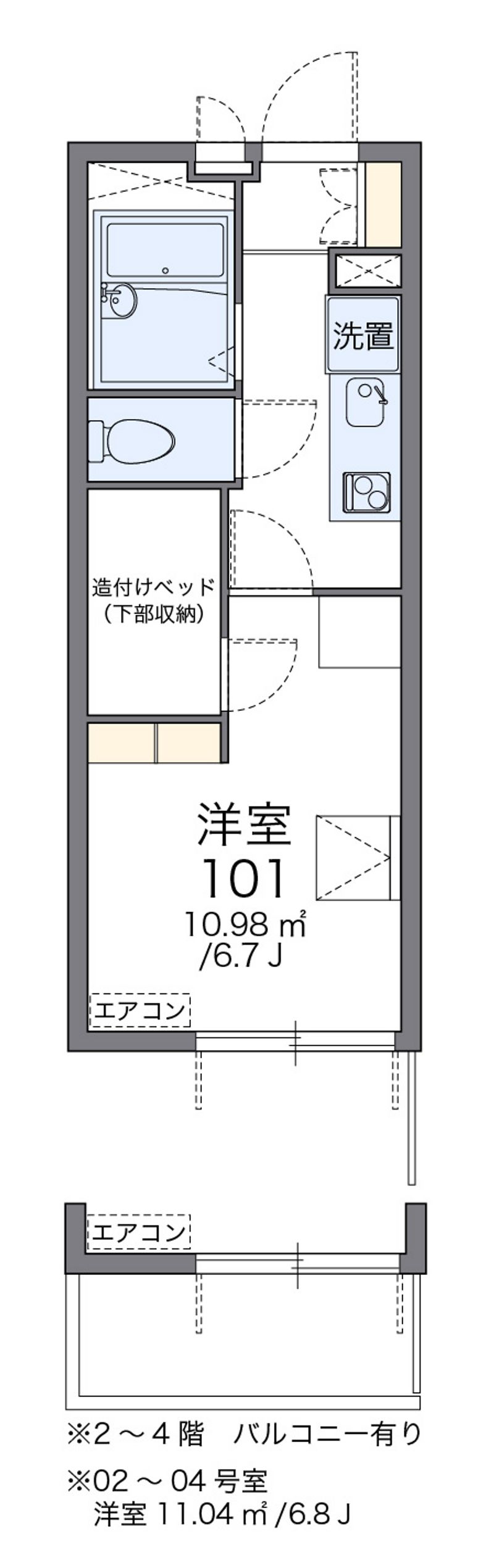 レオパレスＴＯＷＡ 間取図