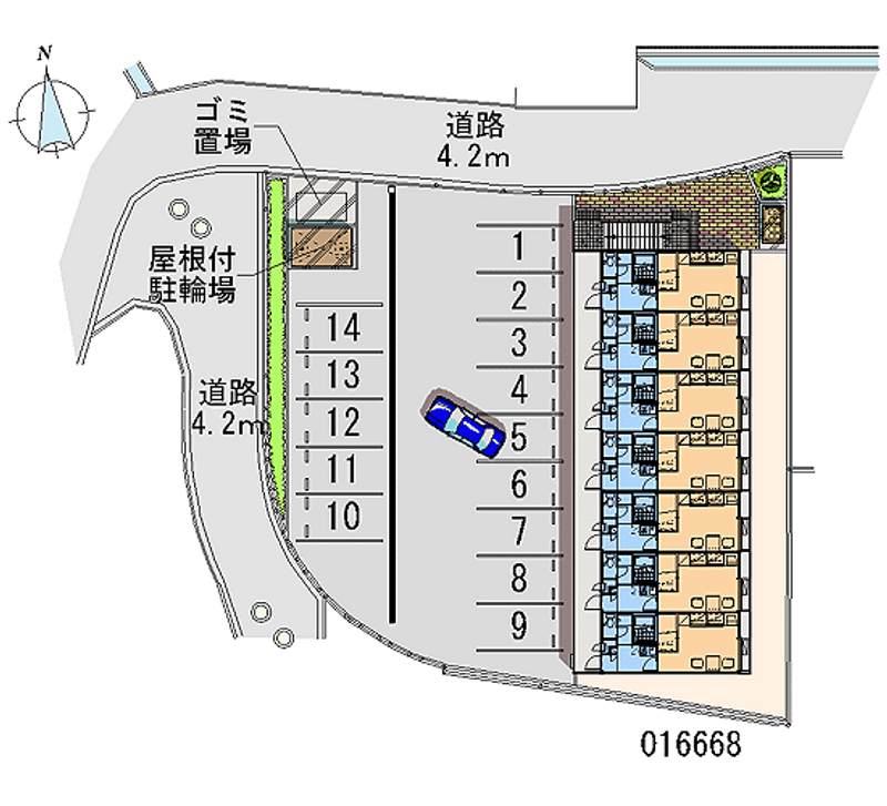 16668月租停車場