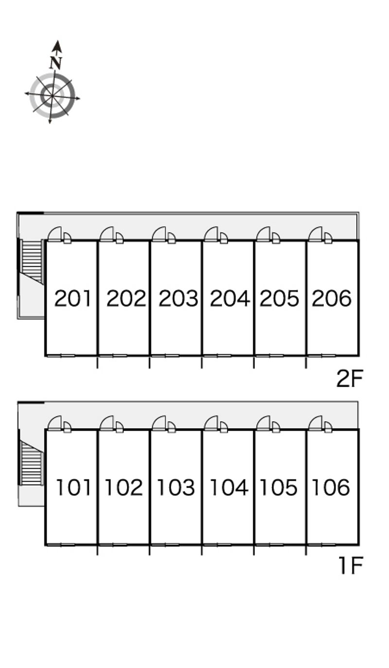 レオパレスパルティール 間取配置図