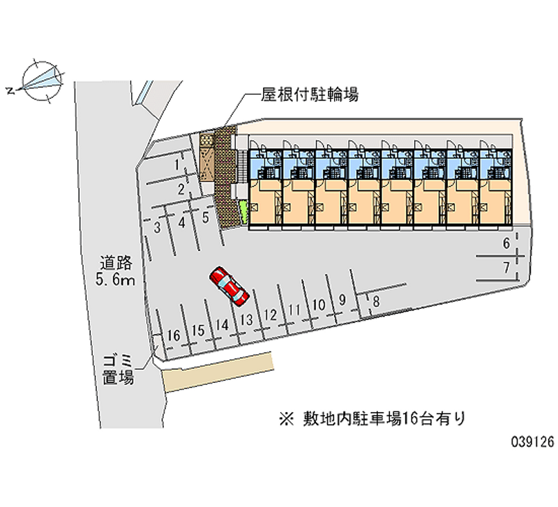 レオパレス新庄 月極駐車場