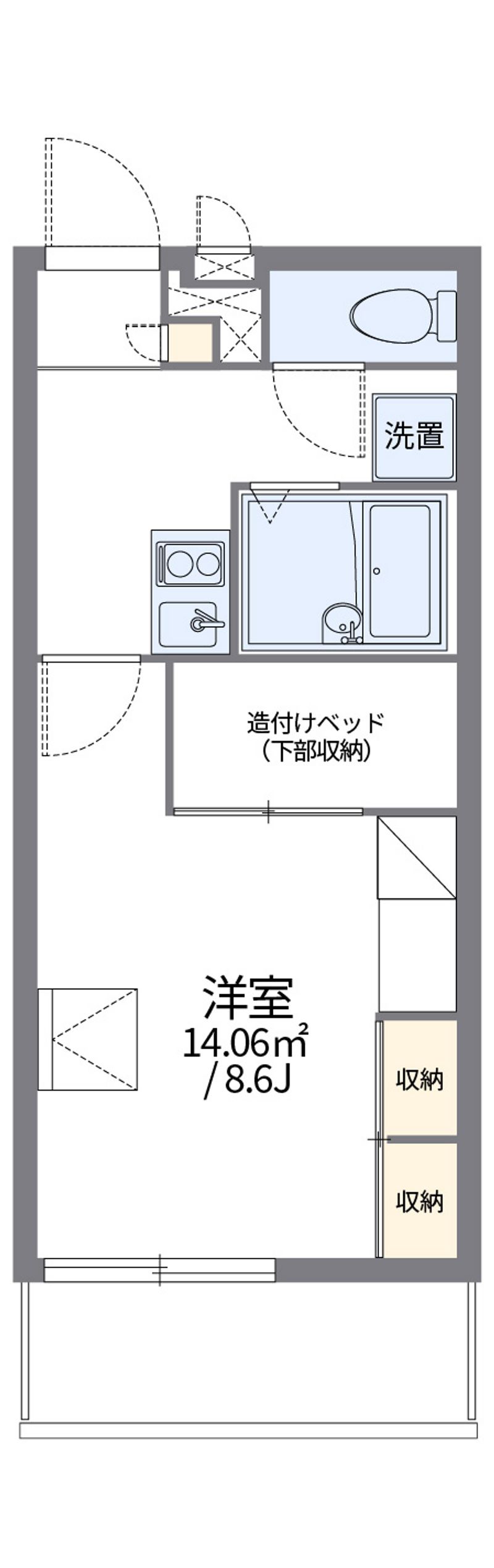 レオパレスシーバー 間取図