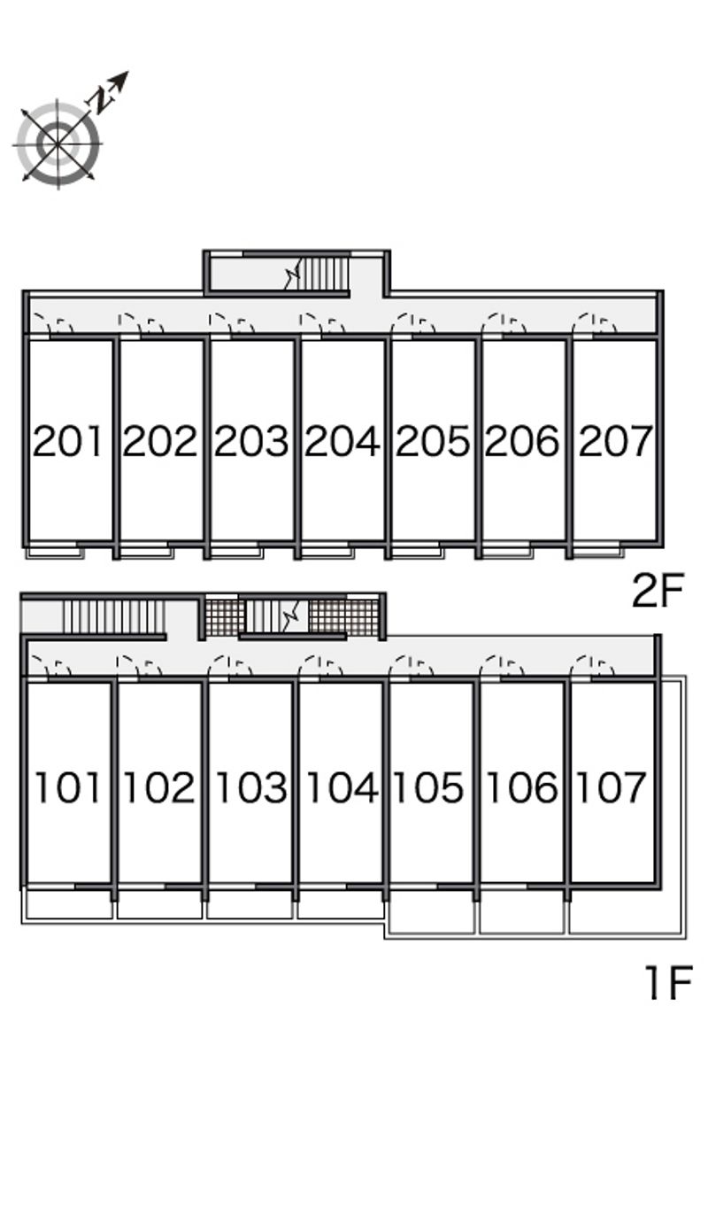 レオパレス国場ヒルズ 間取り配置図
