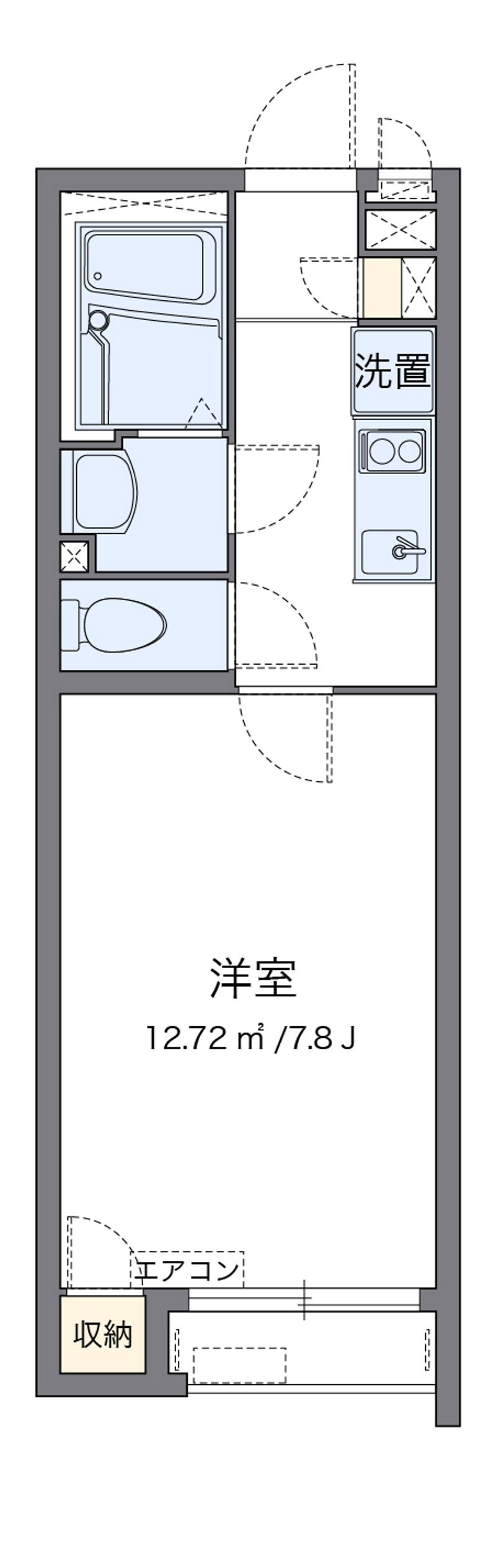 クレイノレインボー上竹Ⅲ 間取図