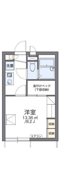 レオパレス大堀 間取り図