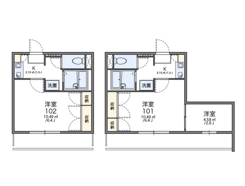 レオパレスサン・マック 間取図