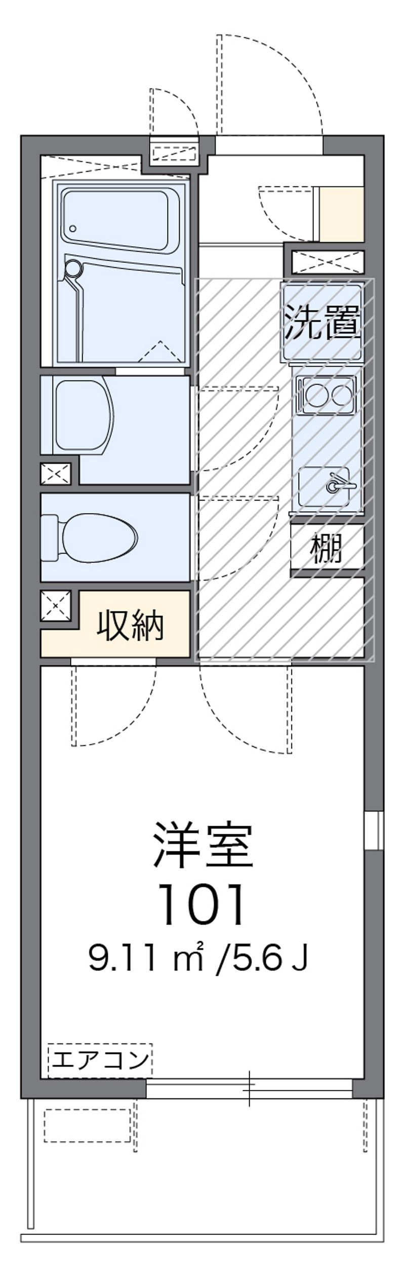 レオネクストＹＡＭ 間取図