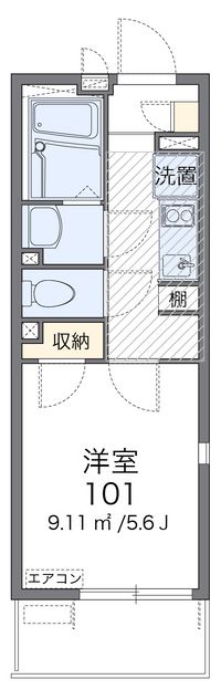 レオネクストＹＡＭ 間取り図
