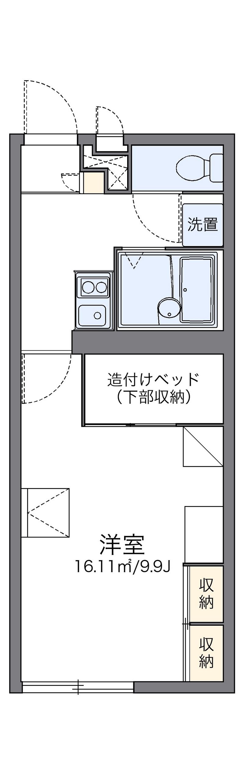 レオパレスＧＲＥＥＮ　ＰＡＲＫ 間取図