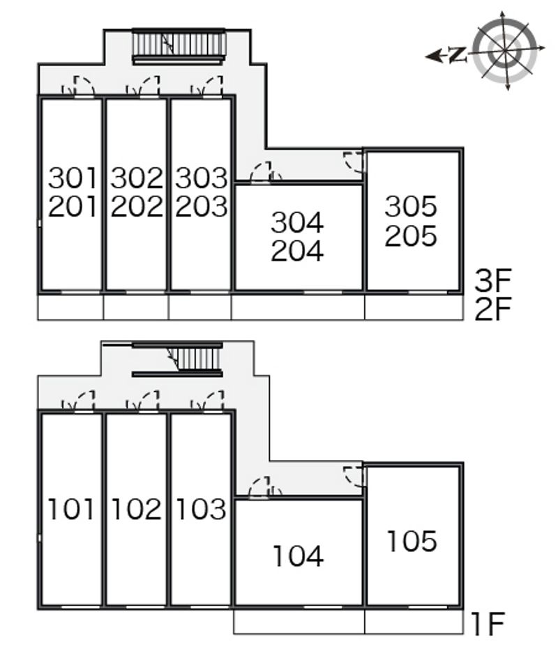 レオネクスト八木町 間取り配置図