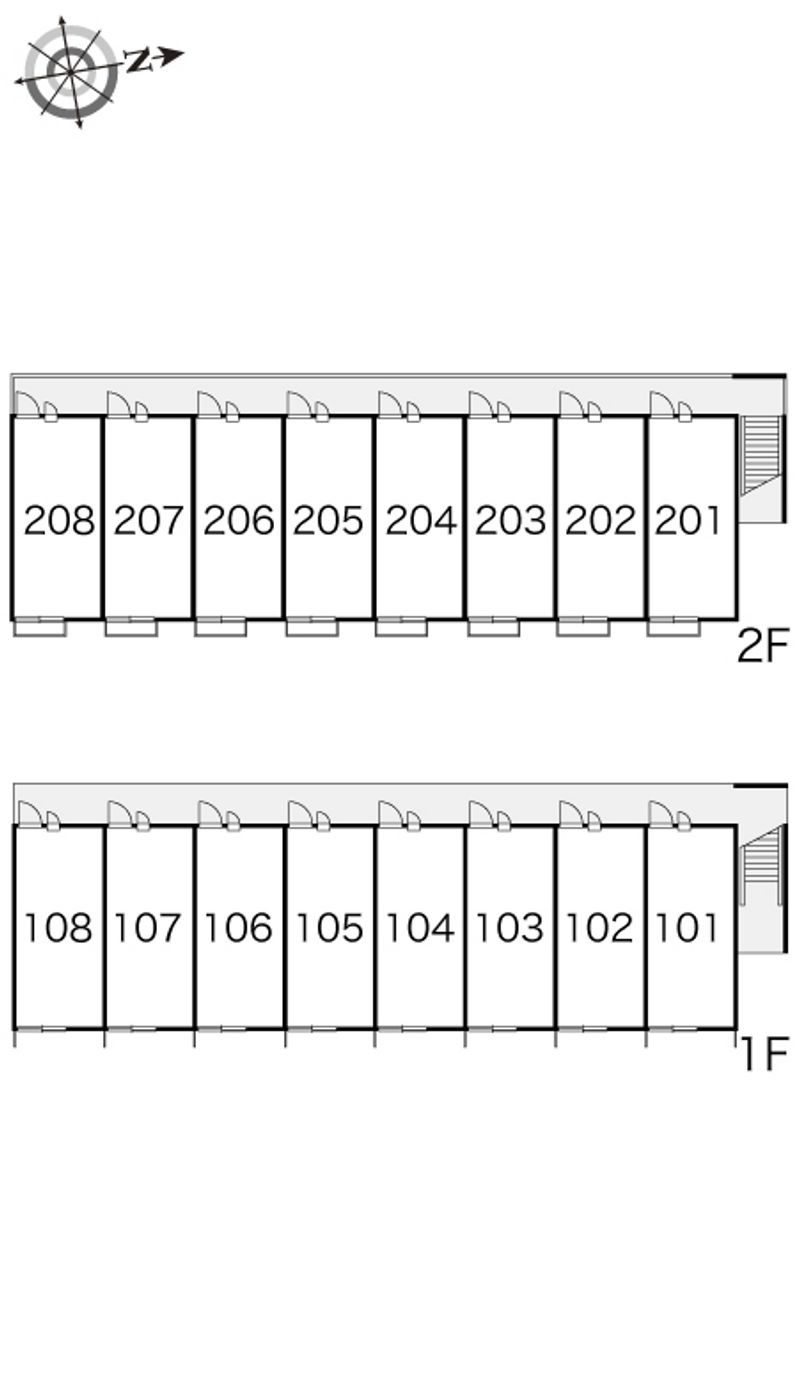 レオパレスチャムフィールド 間取配置図