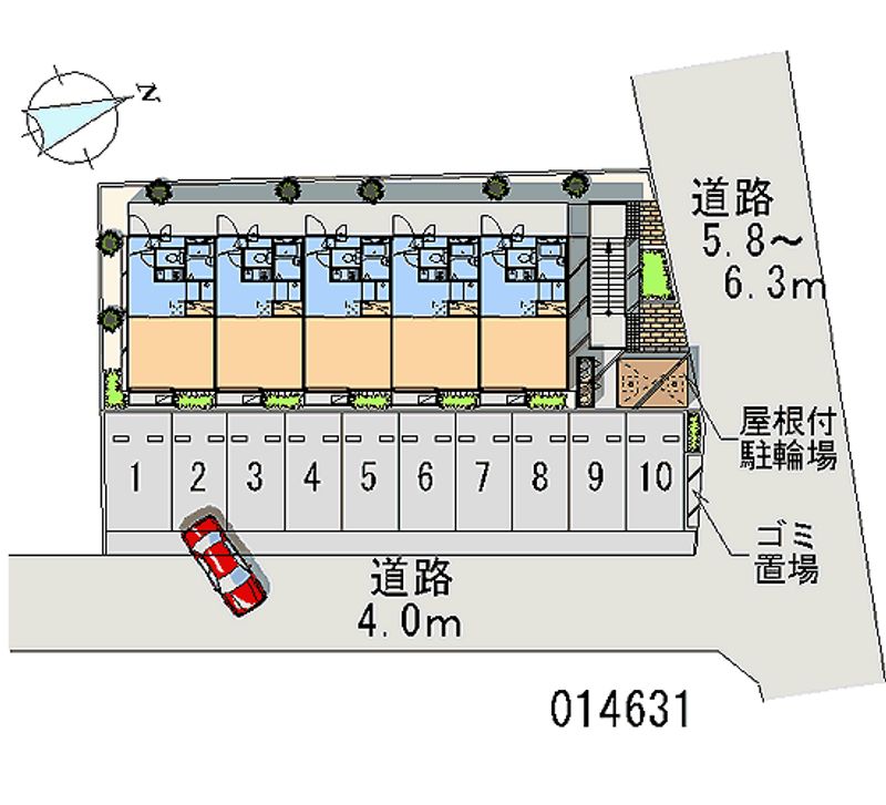 レオパレスＨＡＴＡＫＥＮＡＫＡ 月極駐車場