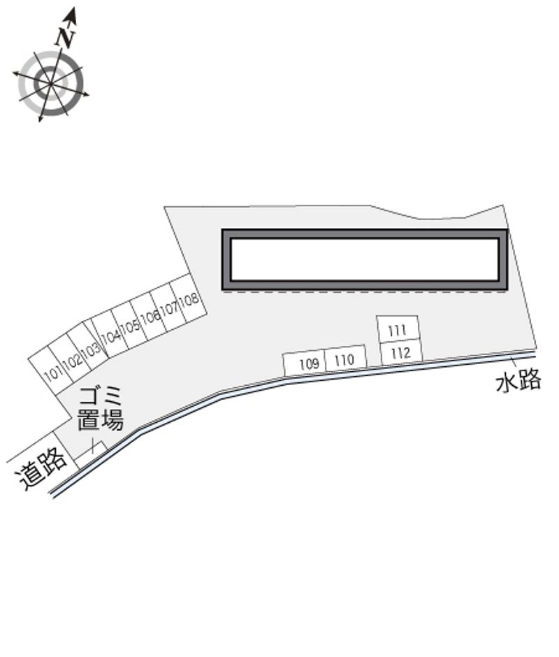 レオパレスオークタウンⅡ 配置図
