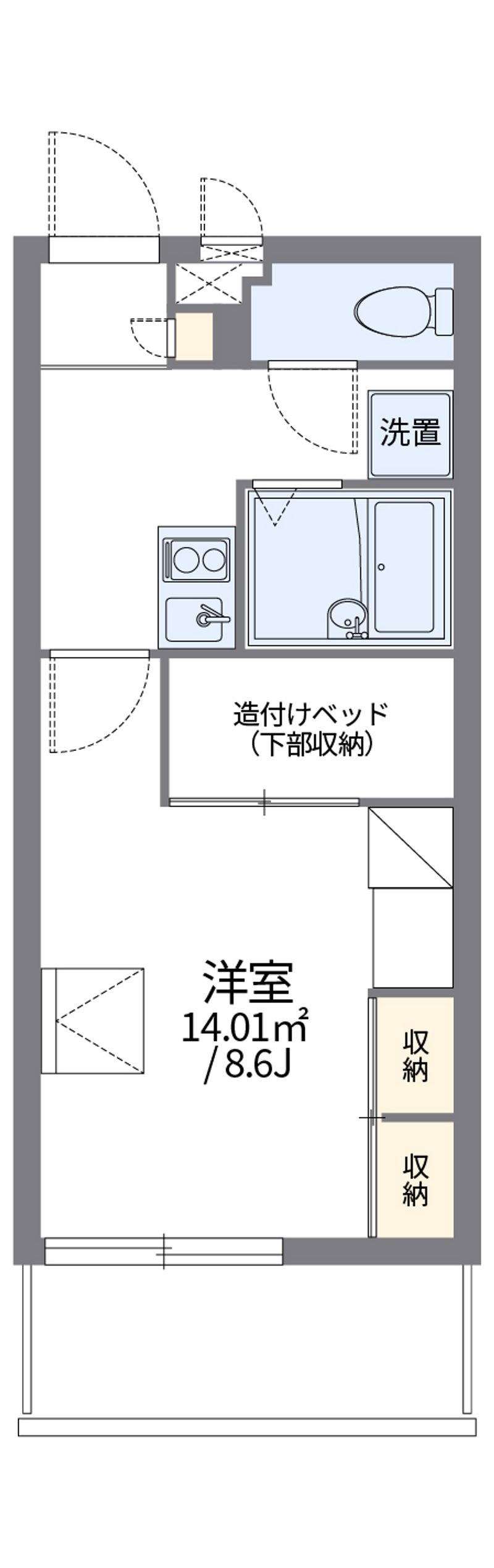 レオパレス美らシティ津波 間取図