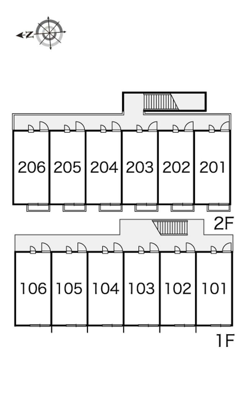 レオパレス天水 間取配置図