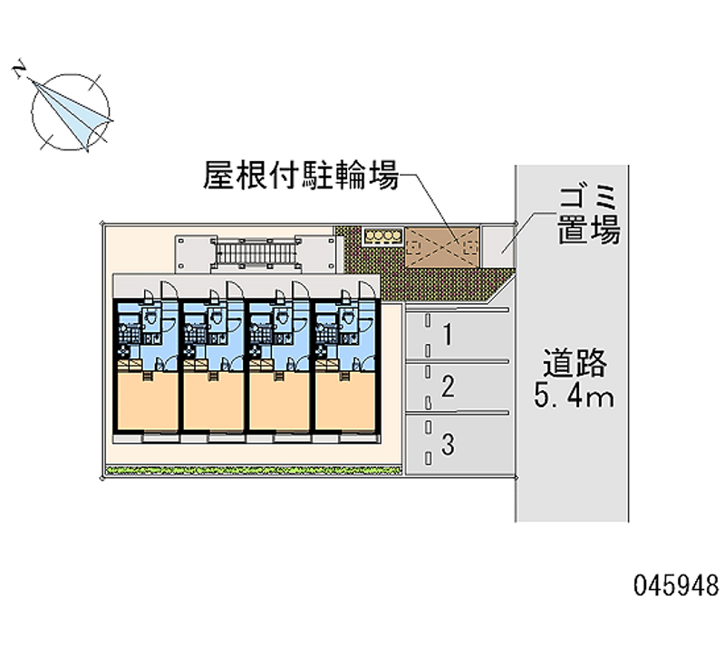 レオパレス六条 月極駐車場