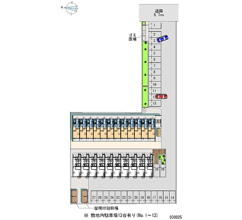 38025 Monthly parking lot