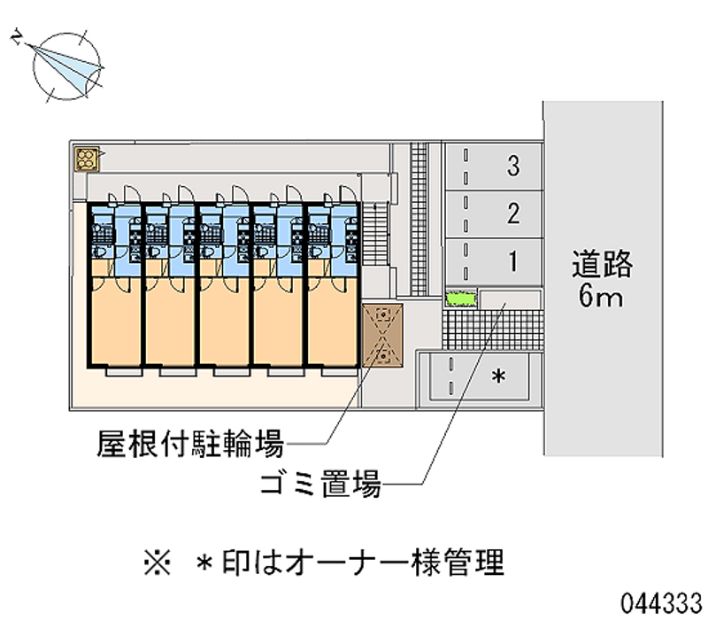レオパレスルフラン東越谷 区画図