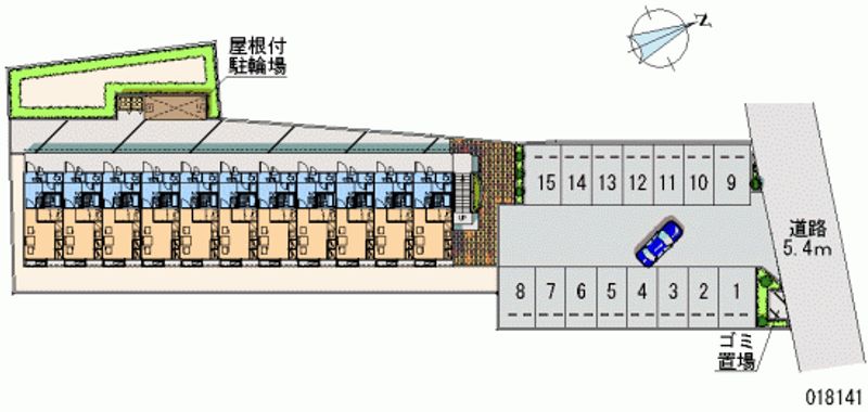 レオパレスＭ 月極駐車場