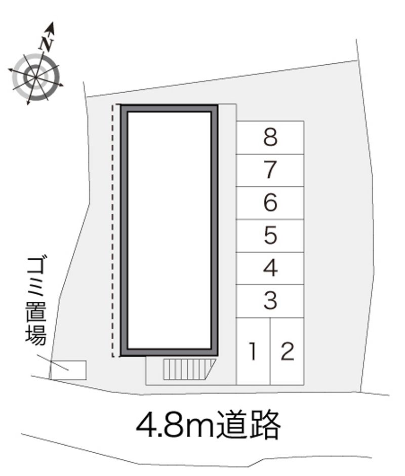 レオパレス吉住Ⅱ 駐車場