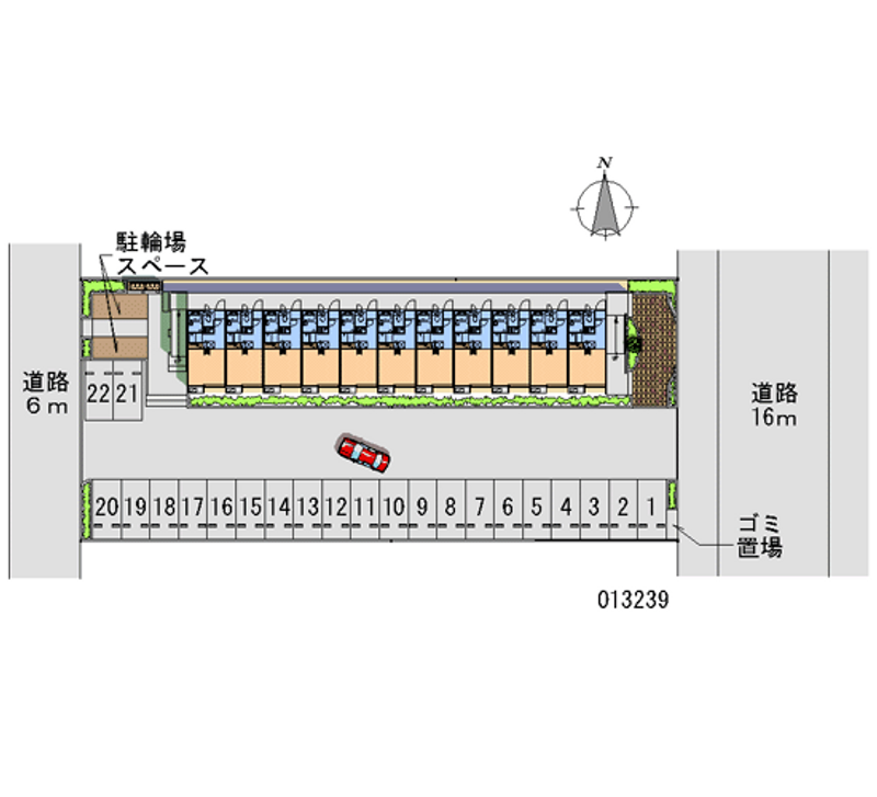 レオパレスファイン 月極駐車場