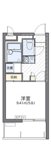 レオパレスギークニシムイ 間取り図