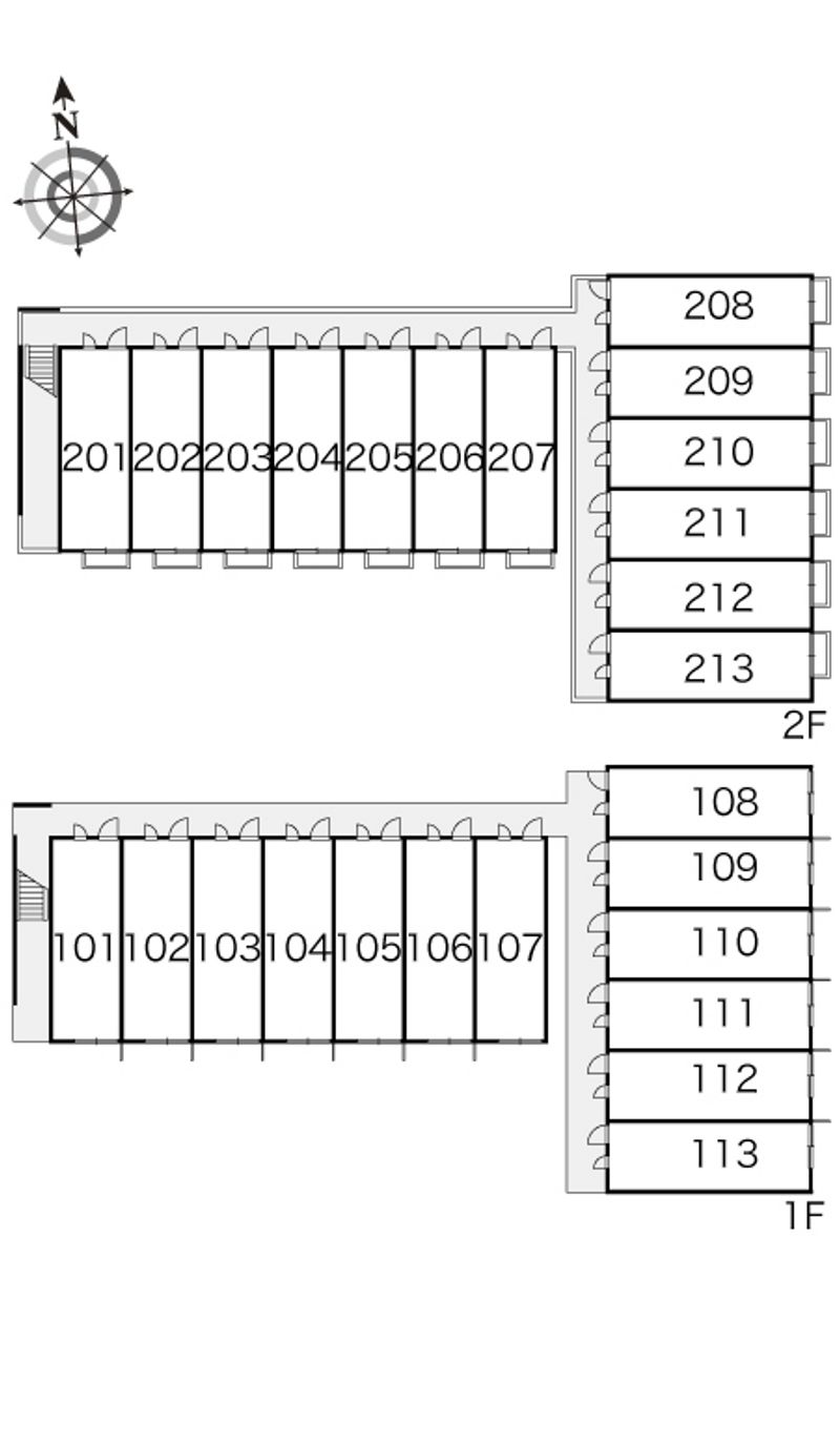 レオパレス華 間取り配置図