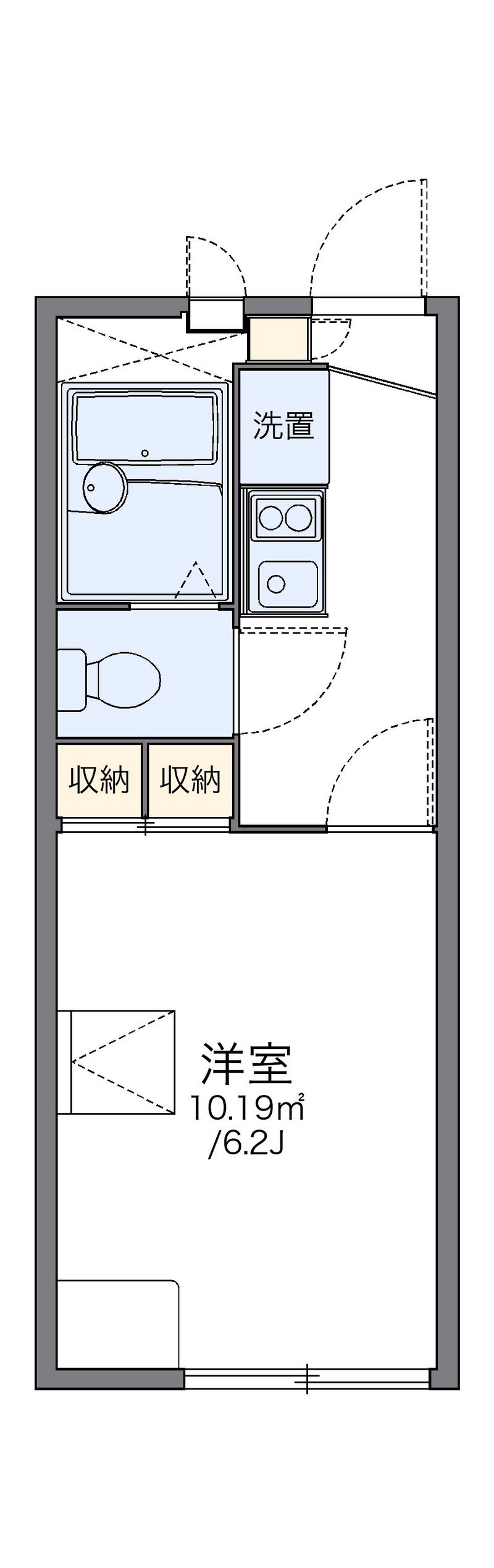 レオパレスアゼリア 間取図