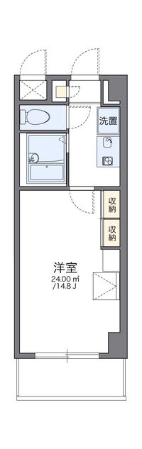 レオパレスエメラルド　シティー 間取り図