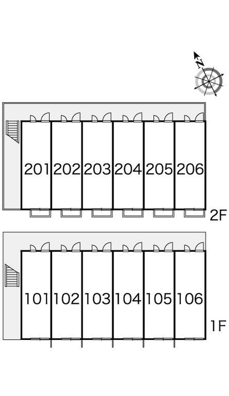 レオパレス瀬高Ｃ 間取配置図