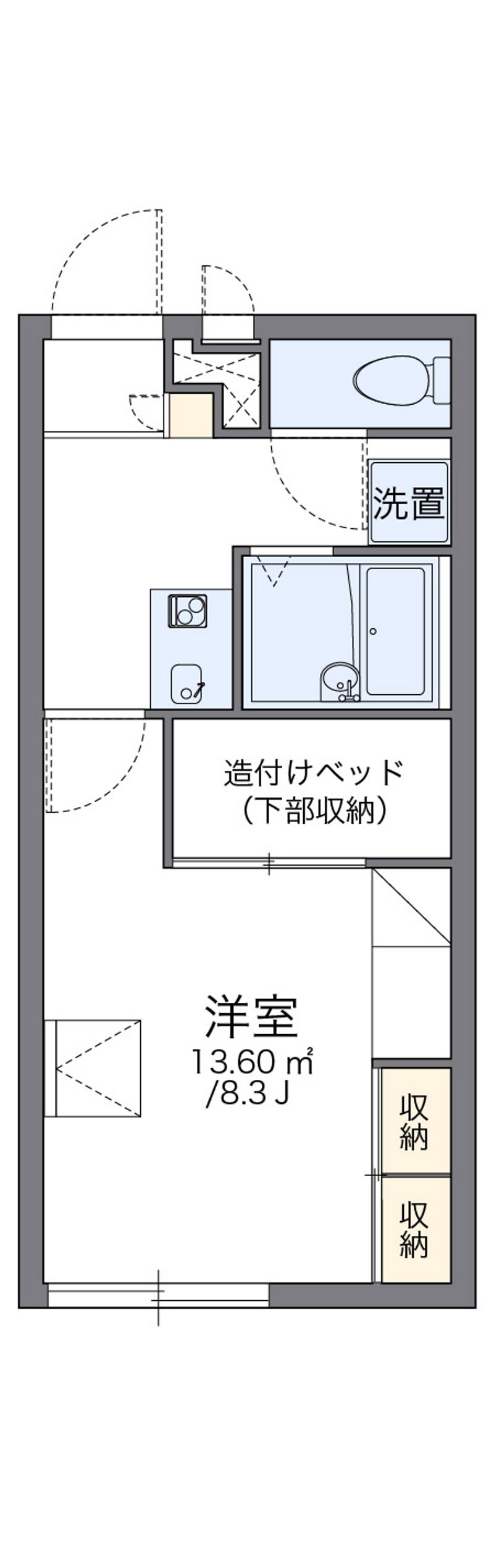 レオパレス銚子 間取図