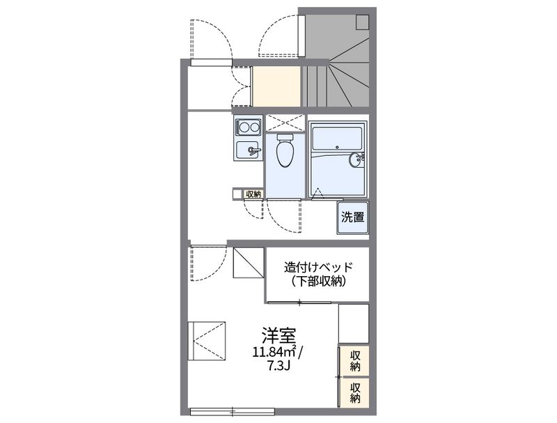 レオパレスとよさと 間取図