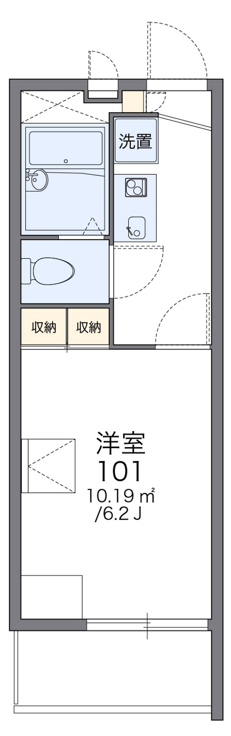 レオパレス湯島 間取図
