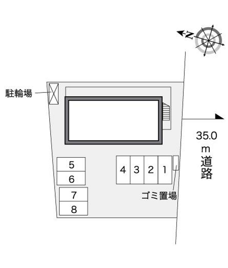 レオパレスエポック上地 配置図