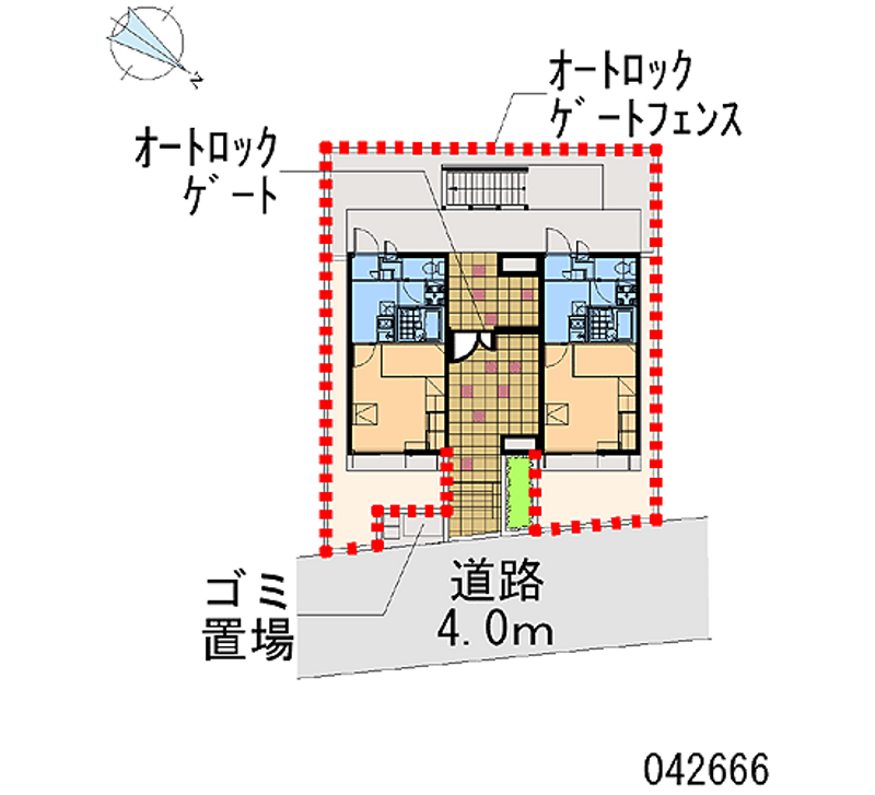 レオパレスウエスト 区画図