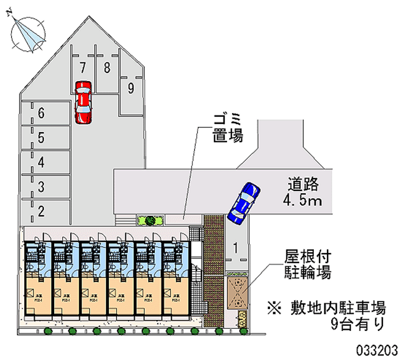 レオパレスラフィーニア 月極駐車場