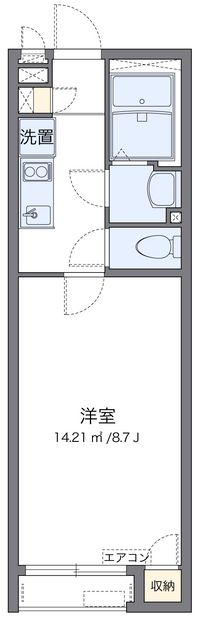 クレイノカーサ　カリーナ 間取り図