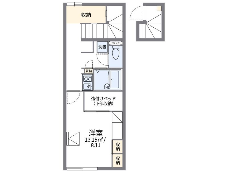 レオパレスはばたけ 間取図