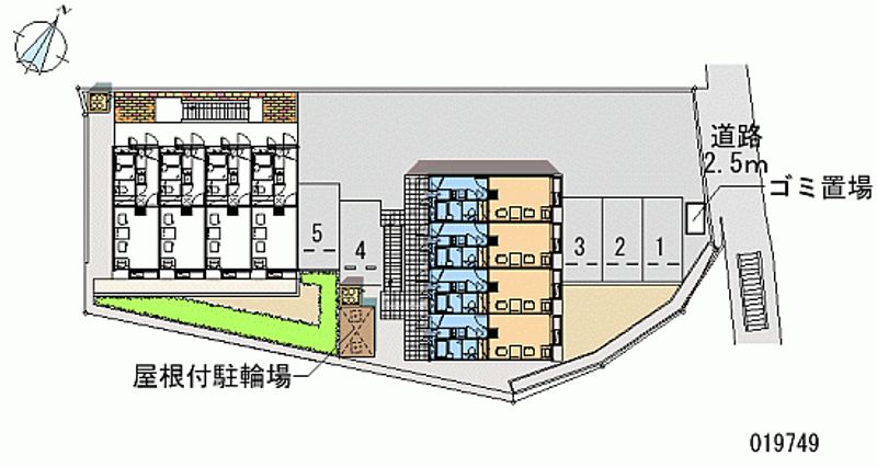 レオパレスエールⅠ 区画図