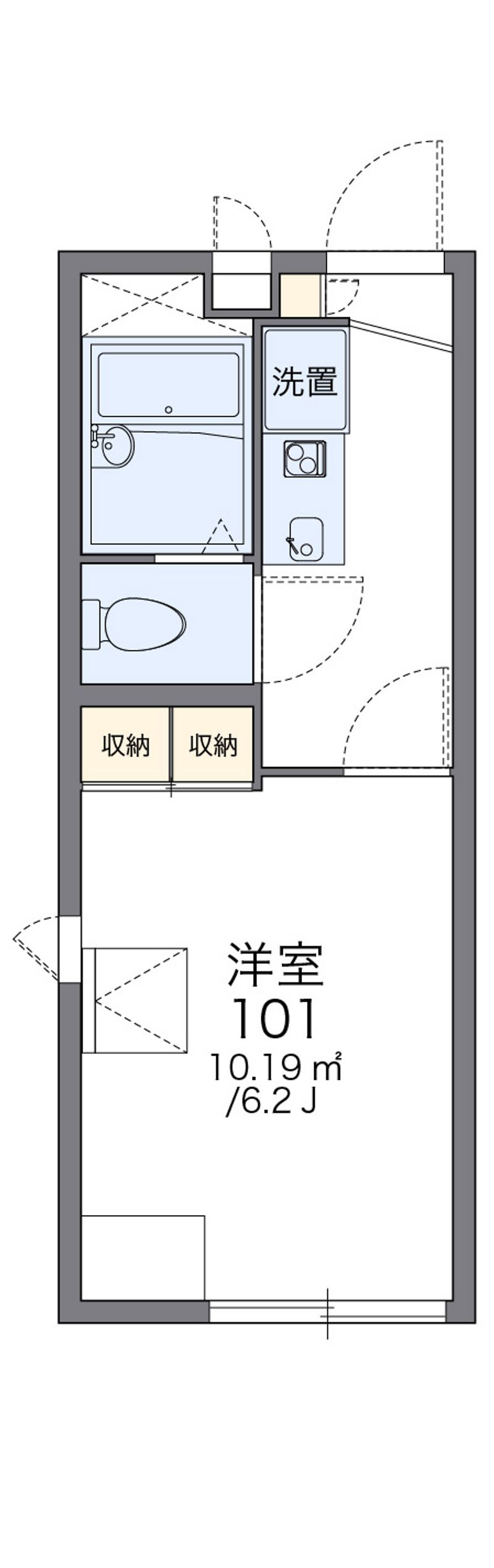 レオパレス平和台 間取図