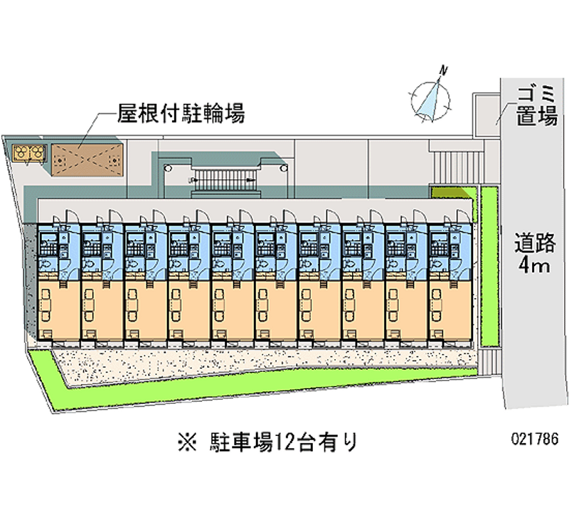 レオパレスかなめ２ 月極駐車場