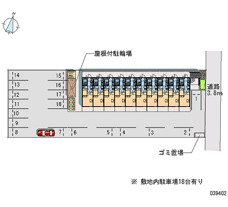 レオパレスクレージュ 月極駐車場