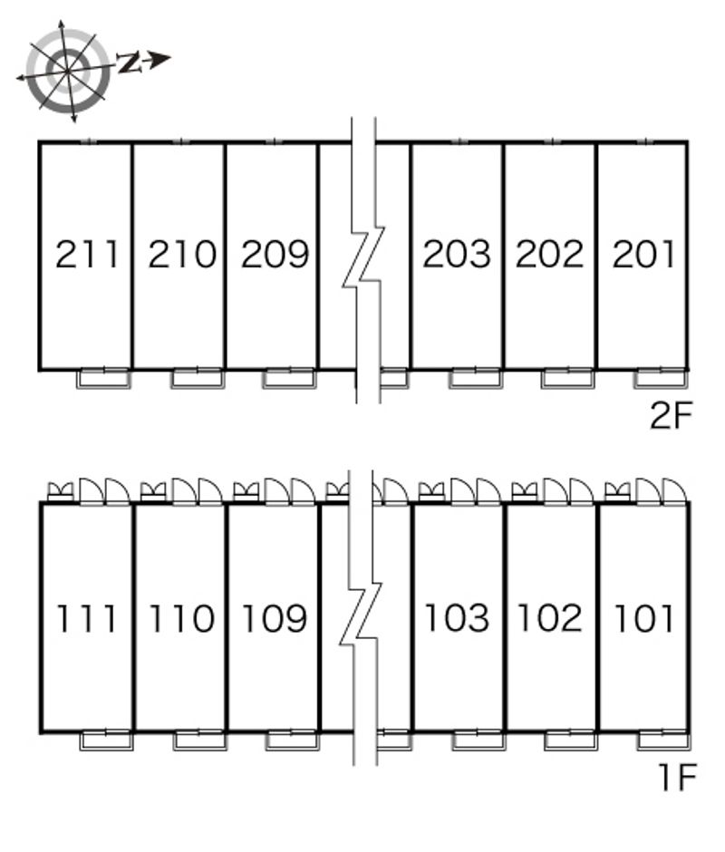 レオパレスＴａｄａｓｈｉ 間取配置図