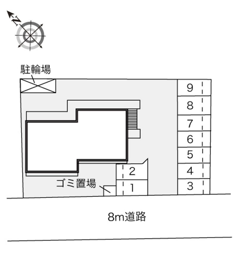 レオパレス正法寺 配置図
