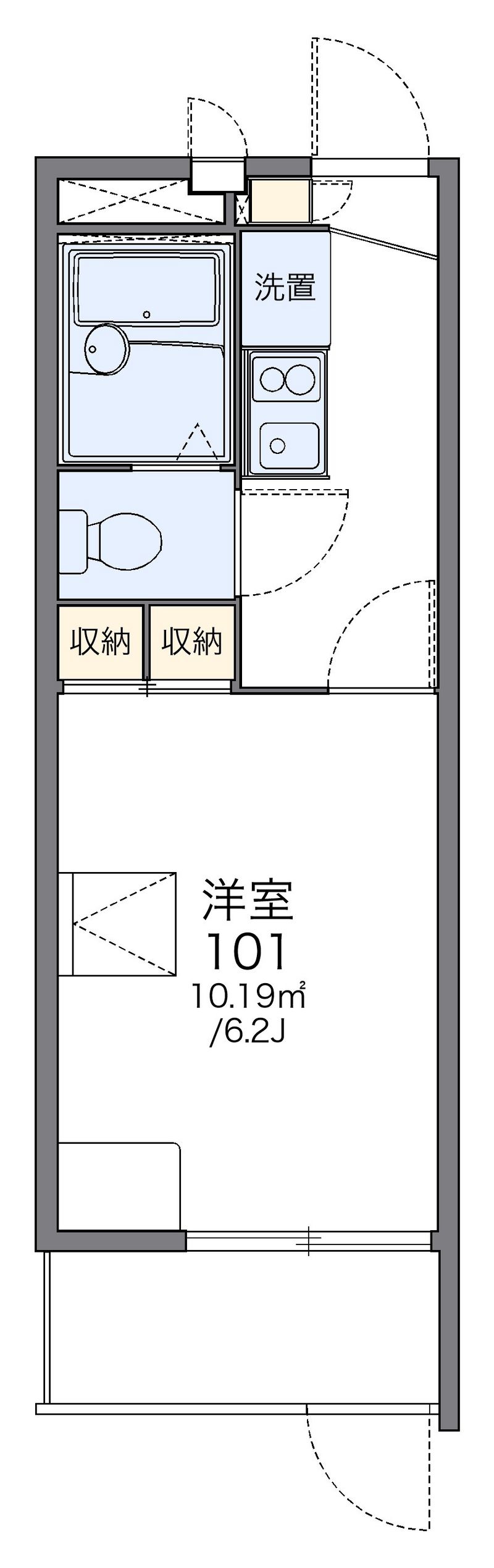 レオパレスＭ．Ｓ．ＭⅠ 間取図