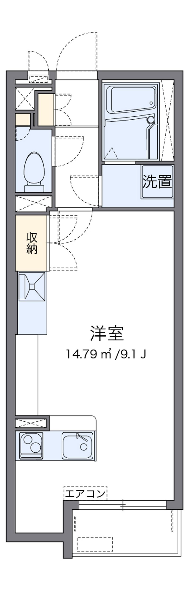 ミランダＴＳＵＮＯＳＨＩＴＡ 間取図
