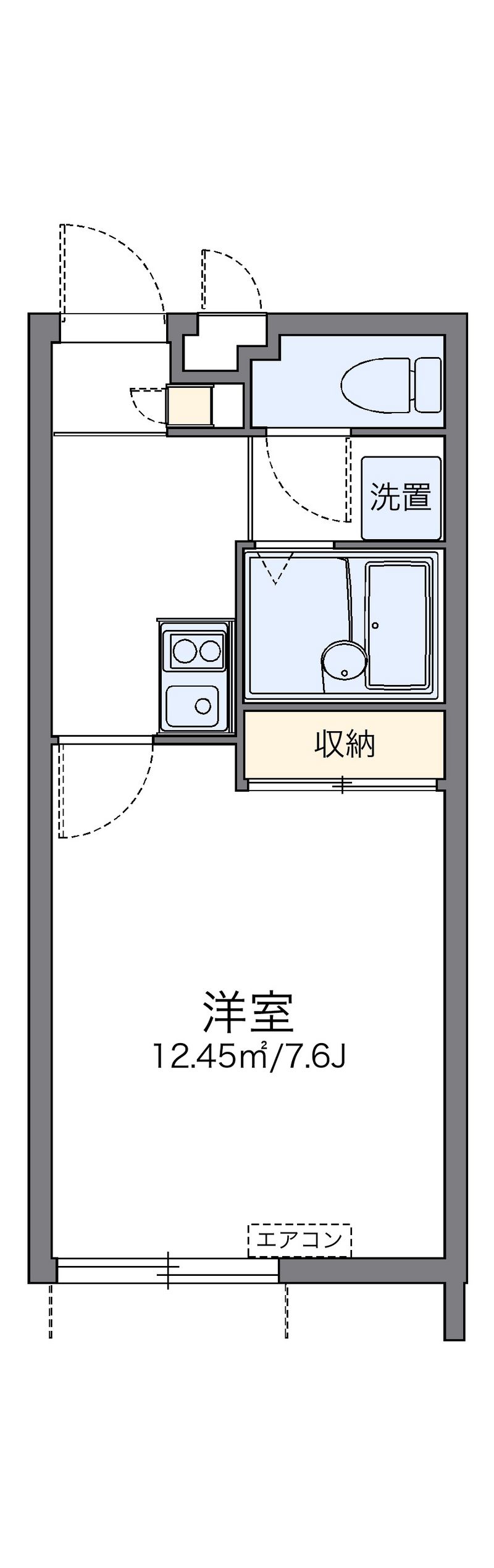 レオパレス豊 間取図