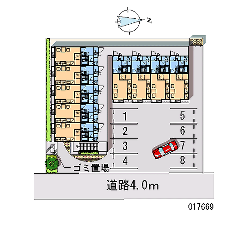 レオパレスシャルマン 月極駐車場