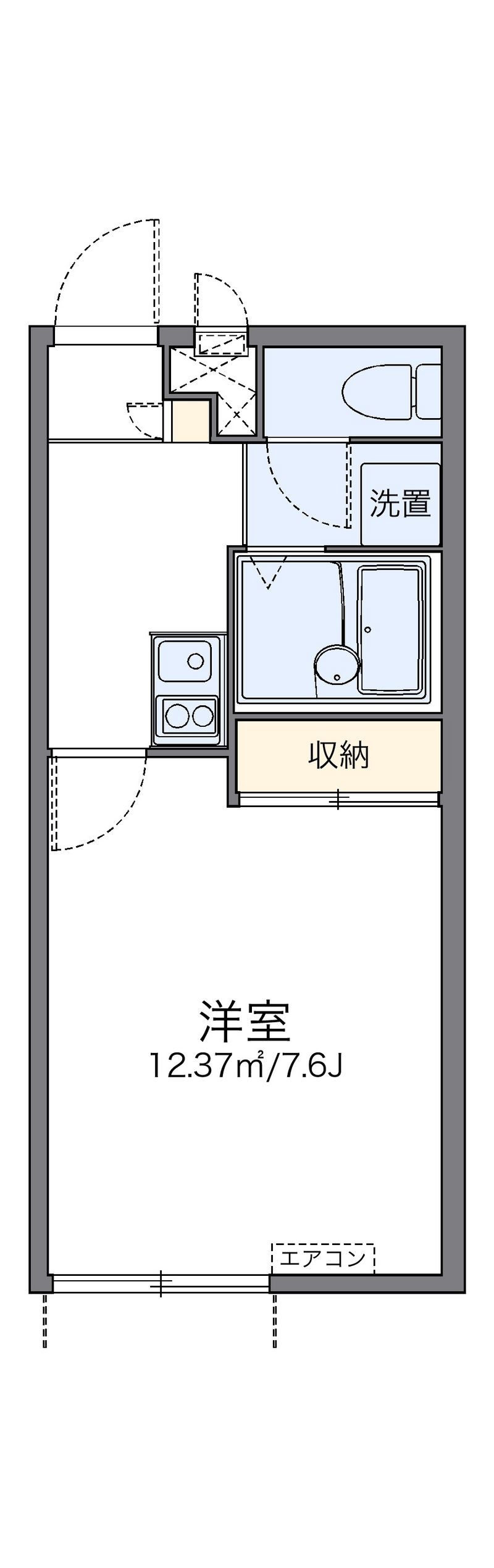 レオパレスルーチェⅡ 間取図