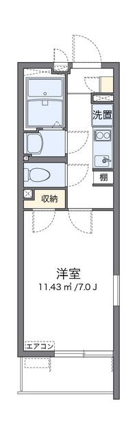 クレイノＭＩＹＡＢＩ 間取り図