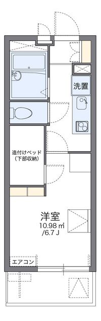 レオパレスセロームＢ 間取り図